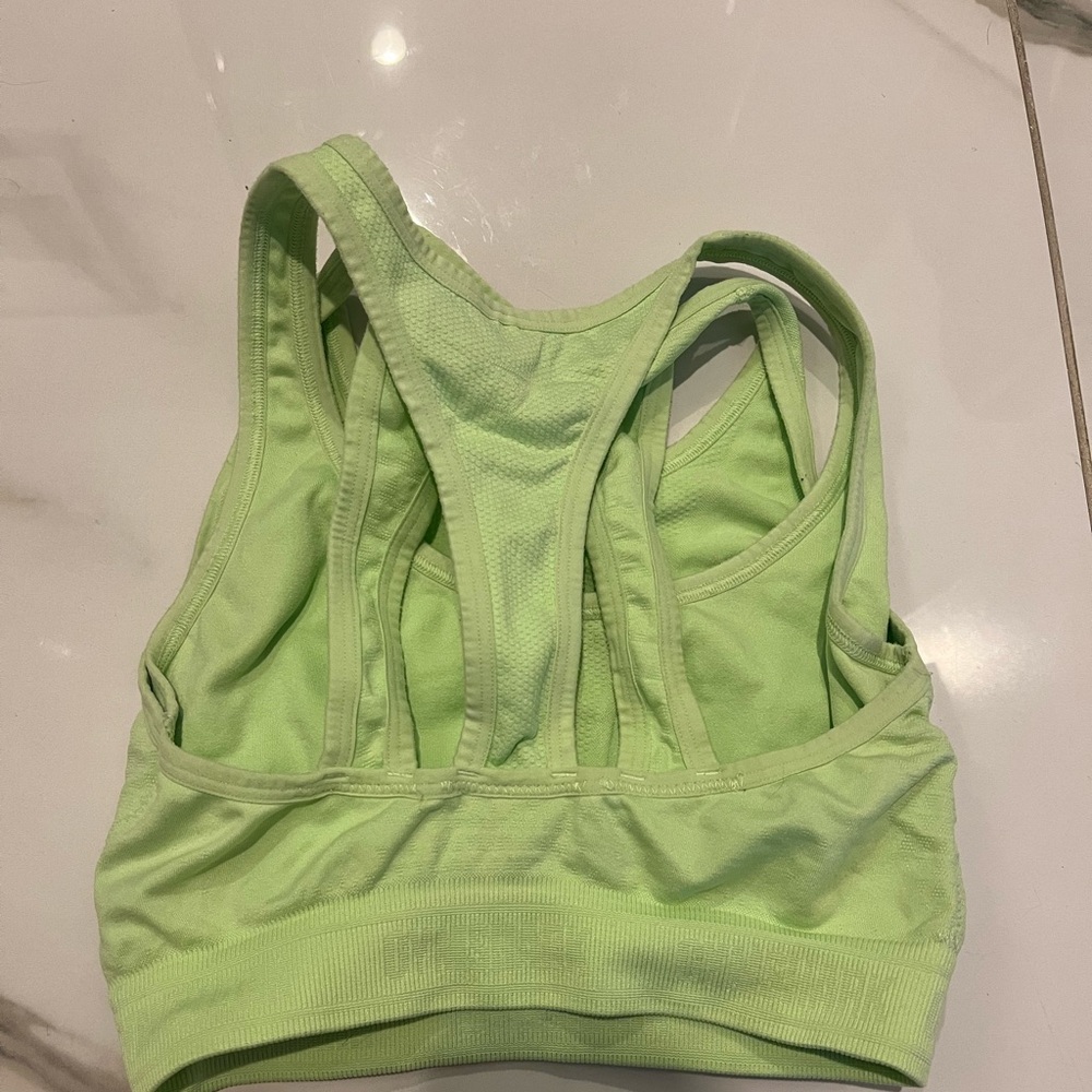 Women's Gymshark Lime Green Sports Bra